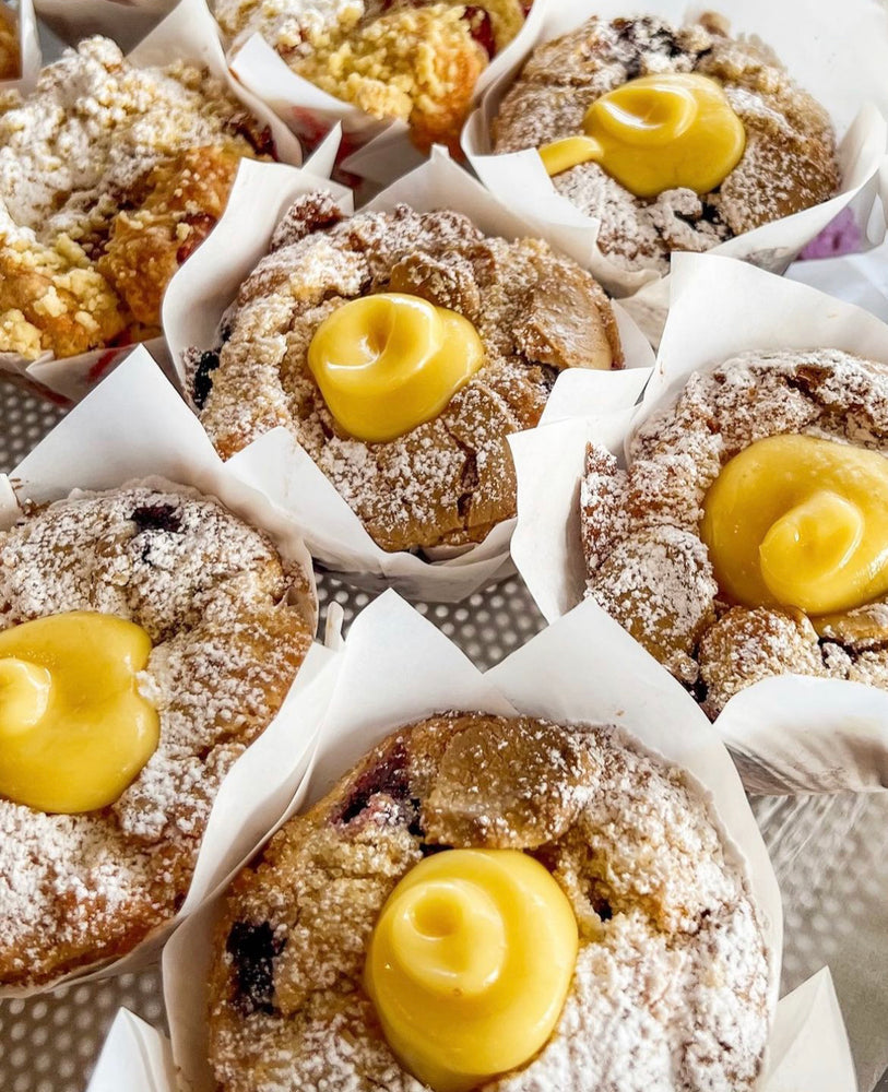 
            
                Load image into Gallery viewer, Lemon curd and blueberry muffin - Gluten Free!
            
        