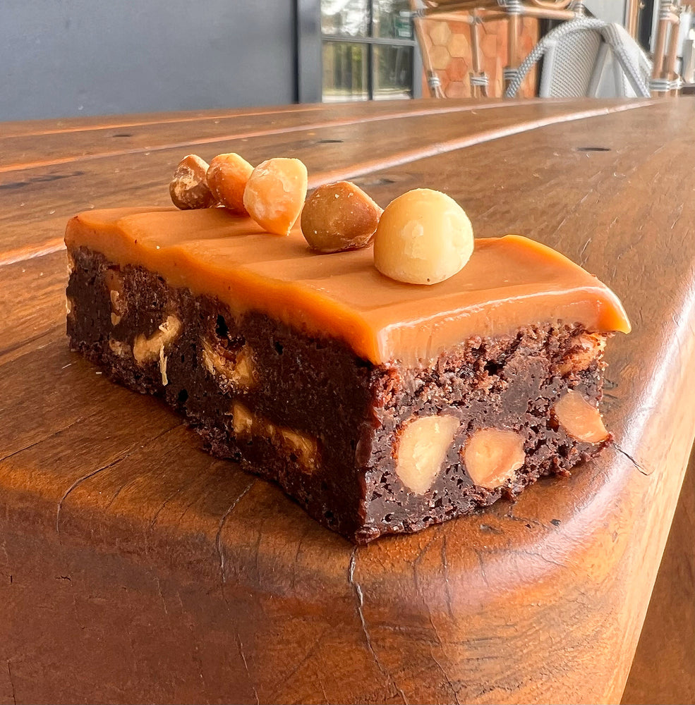 Macadamia Salted Caramel Brownie (GF)