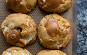 Salted Caramel + Cream Cheese Cookies